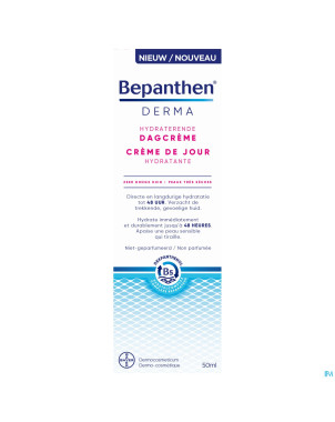 Bepanthen derma creme jour hydratante    tube 50ml