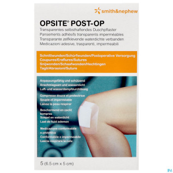 Opsite post op pi pharma 6,5x5cm  5 pip