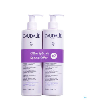 Caudalie duo vinotherapist soin corps nourr. 400ml