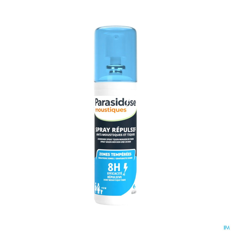 Parasidose spray repulsif a/moustiques&tiques100ml