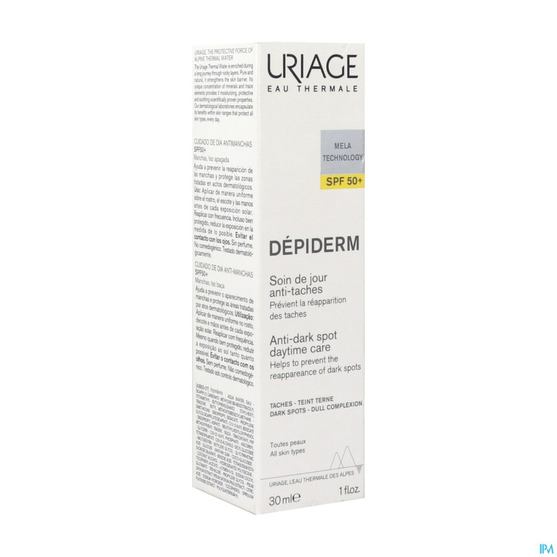 Uriage depiderm soin jour a/taches ip50+    30ml