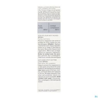 Uriage depiderm soin jour a/taches ip50+    30ml