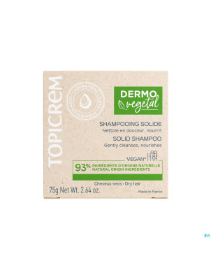 Topicrem dermovegetal shampoing solide    75g