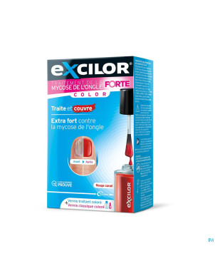 Excilor forte color red mycose ongle 30ml+ vao 8ml