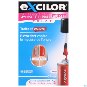 Excilor forte color red mycose ongle 30ml+ vao 8ml