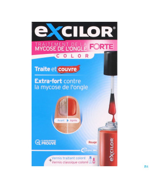 Excilor forte color red mycose ongle 30ml+ vao 8ml