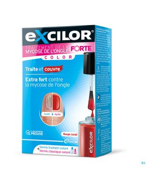 Excilor forte color red mycose ongle 30ml+ vao 8ml