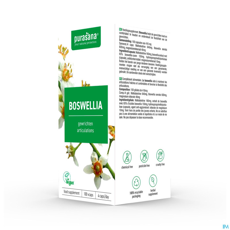 Purasana boswellia 150mg v-caps 100