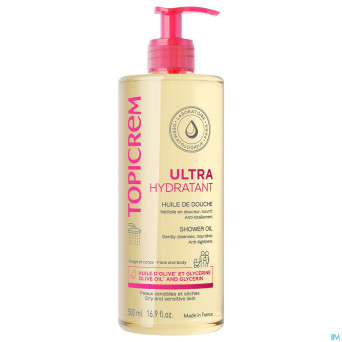 Topicrem ultra hydratante huile douche    500ml