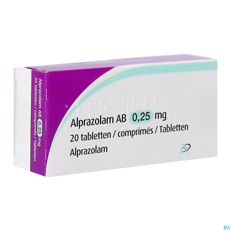 Alprazolam ab    comp 20x0,25mg