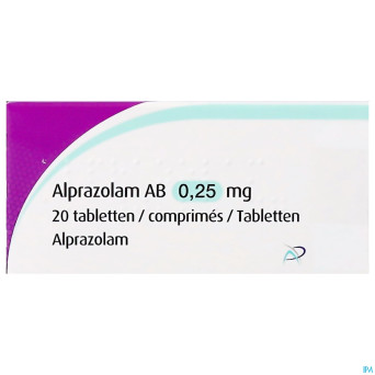 Alprazolam ab    comp 20x0,25mg