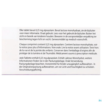 Alprazolam ab    comp 20x0,25mg
