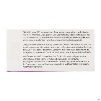 Alprazolam ab    comp 60x0,25mg