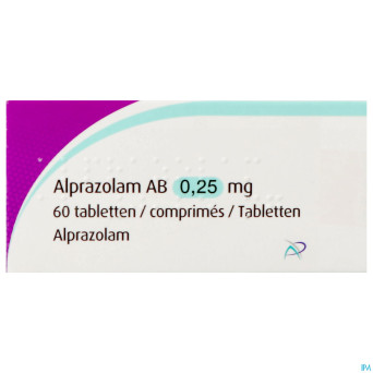Alprazolam ab    comp 60x0,25mg