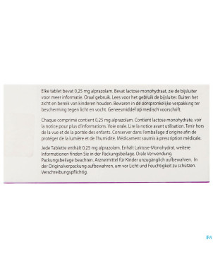 Alprazolam ab    comp 60x0,25mg