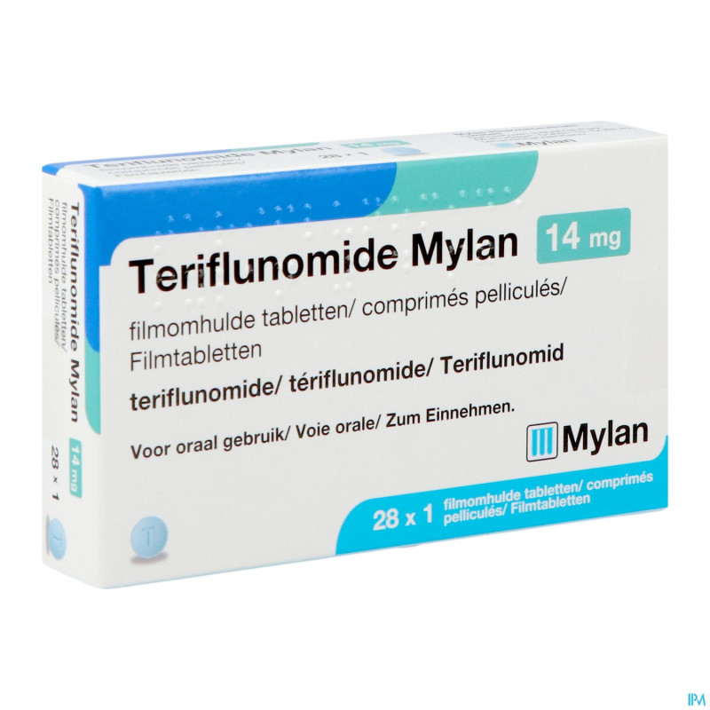 Teriflunomide viatris 14mg    comp pell 28 x 1 ud