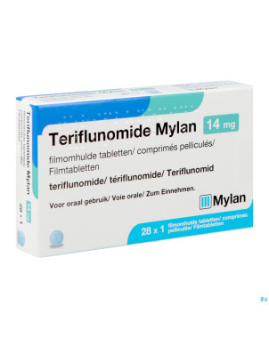 Teriflunomide viatris 14mg    comp pell 28 x 1 ud