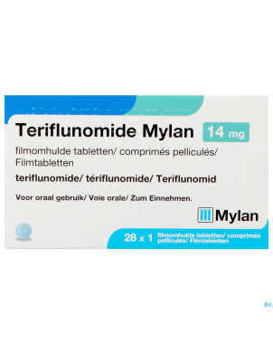 Teriflunomide viatris 14mg    comp pell 28 x 1 ud