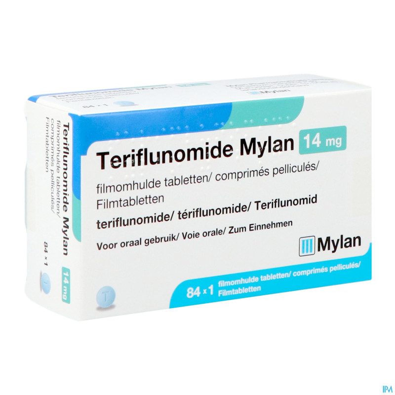 Teriflunomide viatris 14mg    comp pell 84 x 1 ud