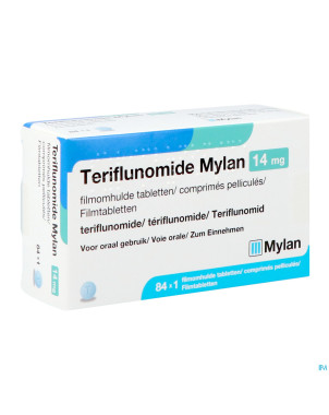 Teriflunomide viatris 14mg    comp pell 84 x 1 ud