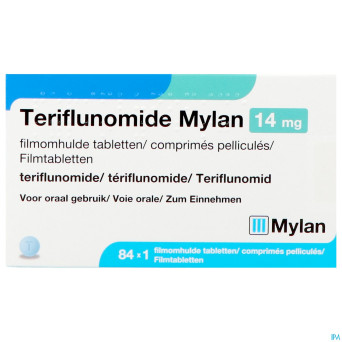 Teriflunomide viatris 14mg    comp pell 84 x 1 ud
