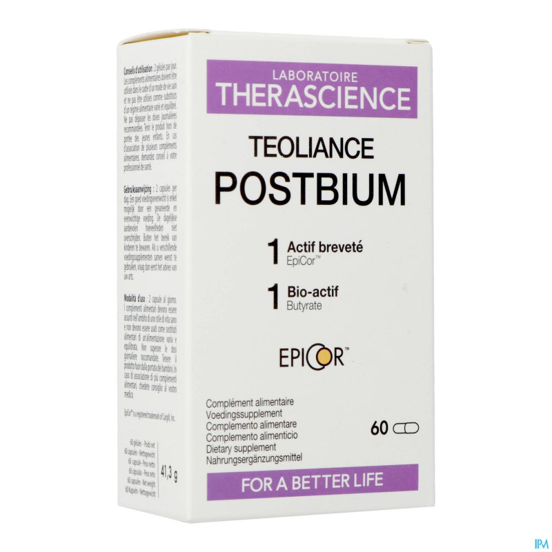 Teoliance postbium  caps 60 phy451b
