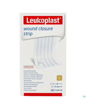 Leukoplast wound closure strip 3x75mm    10