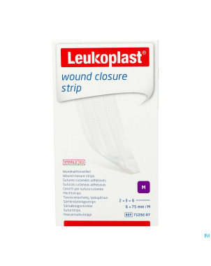Leukoplast wound closure strip 6x75mm    6