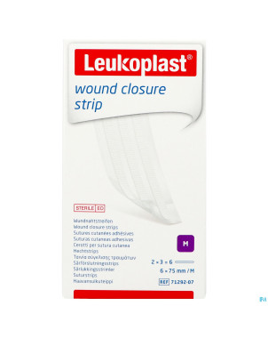 Leukoplast wound closure strip 6x75mm    6