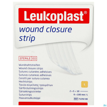Leukoplast wound closure strip 6x100mm    10
