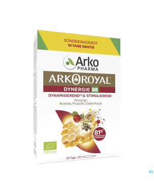 Arkoroyal dynergie bio fl 20x10ml + 10x10ml grat.