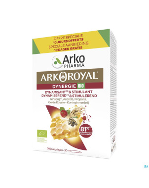 Arkoroyal dynergie bio fl 20x10ml + 10x10ml grat.