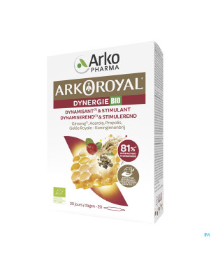 Arkoroyal dynergie bio fl 20x10ml + 10x10ml grat.