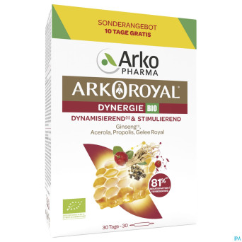 Arkoroyal dynergie bio fl 20x10ml + 10x10ml grat.
