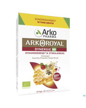 Arkoroyal dynergie bio fl 20x10ml + 10x10ml grat.