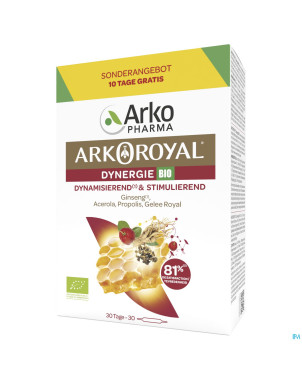Arkoroyal dynergie bio fl 20x10ml + 10x10ml grat.