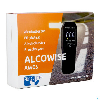 Alcowise ethylotest + 3 embouts buccaux    aw05