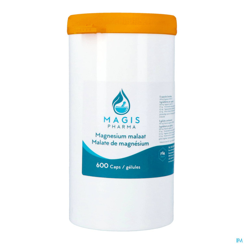 Malate magnesium    caps 600 magis