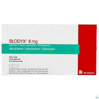 Silodyx 8mg    caps dur 200