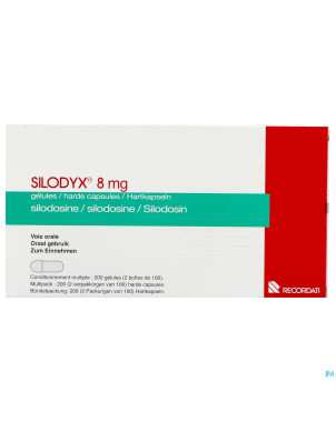 Silodyx 8mg    caps dur 200