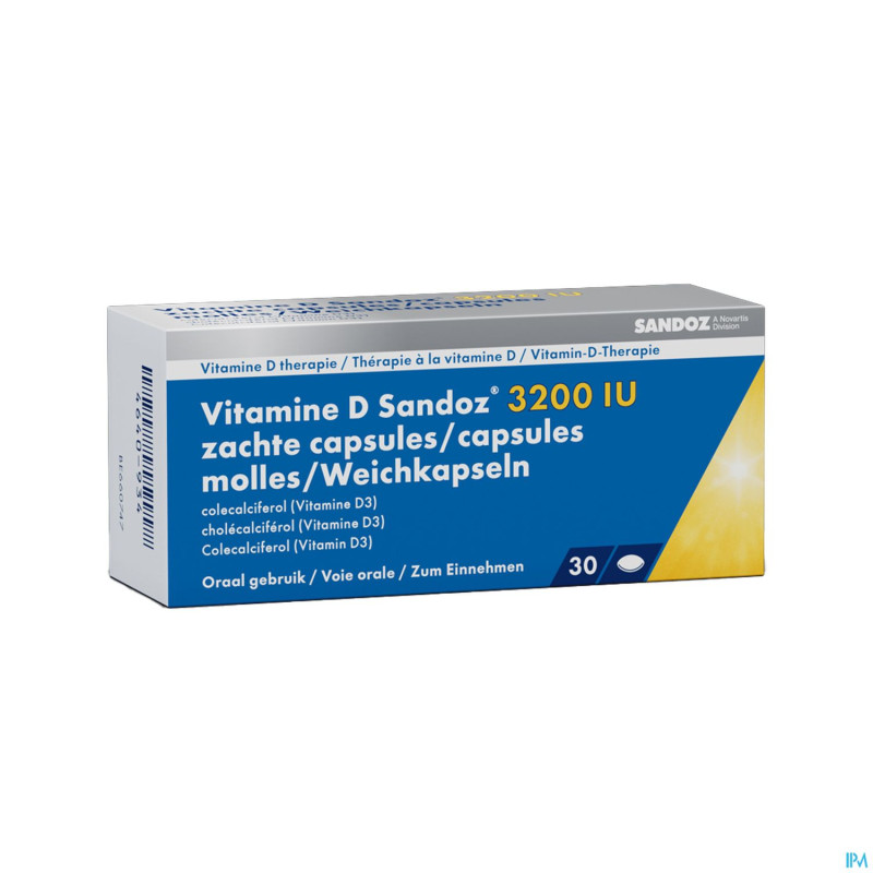 Vitamine d sandoz 3200iu    caps molle 30