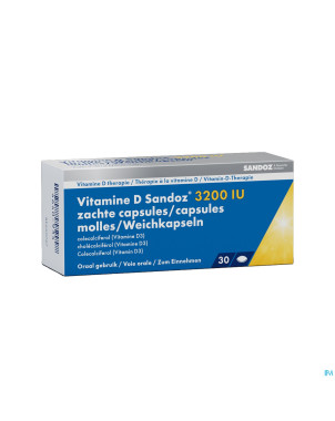 Vitamine d sandoz 3200iu    caps molle 30