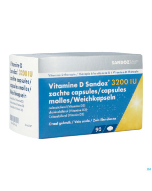 Vitamine d sandoz 3200iu    caps molle 90