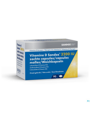 Vitamine d sandoz 3200iu    caps molle 90