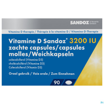 Vitamine d sandoz 3200iu    caps molle 90
