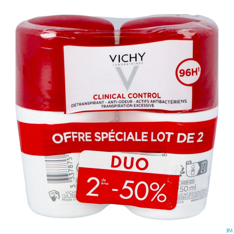 Vichy deo f roll 96h clinical ctrl duo 50ml 2e-50%