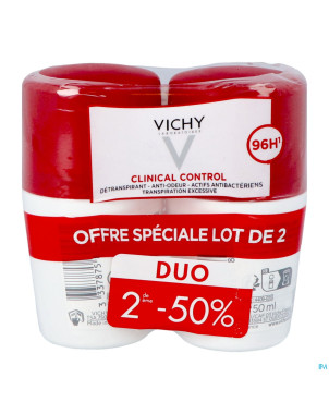 Vichy deo f roll 96h clinical ctrl duo 50ml 2e-50%