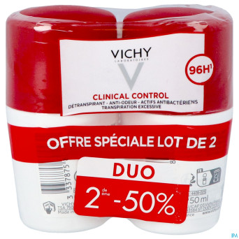 Vichy deo f roll 96h clinical ctrl duo 50ml 2e-50%