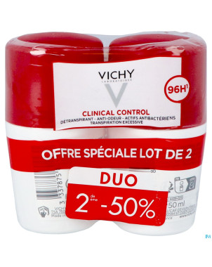 Vichy deo f roll 96h clinical ctrl duo 50ml 2e-50%