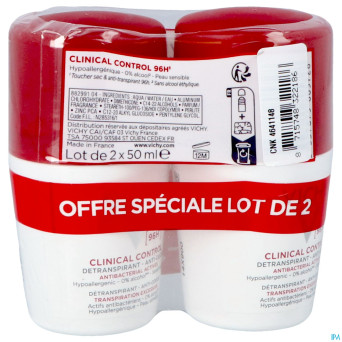 Vichy deo f roll 96h clinical ctrl duo 50ml 2e-50%